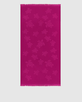 Vilebrequin Розовое полотенце Santah в узор. STHU1201w