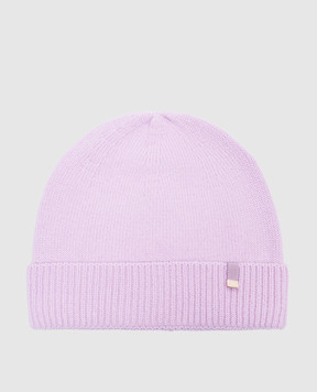 Herno Фіолетова шапка з вовни з логотипом BER00004D70127