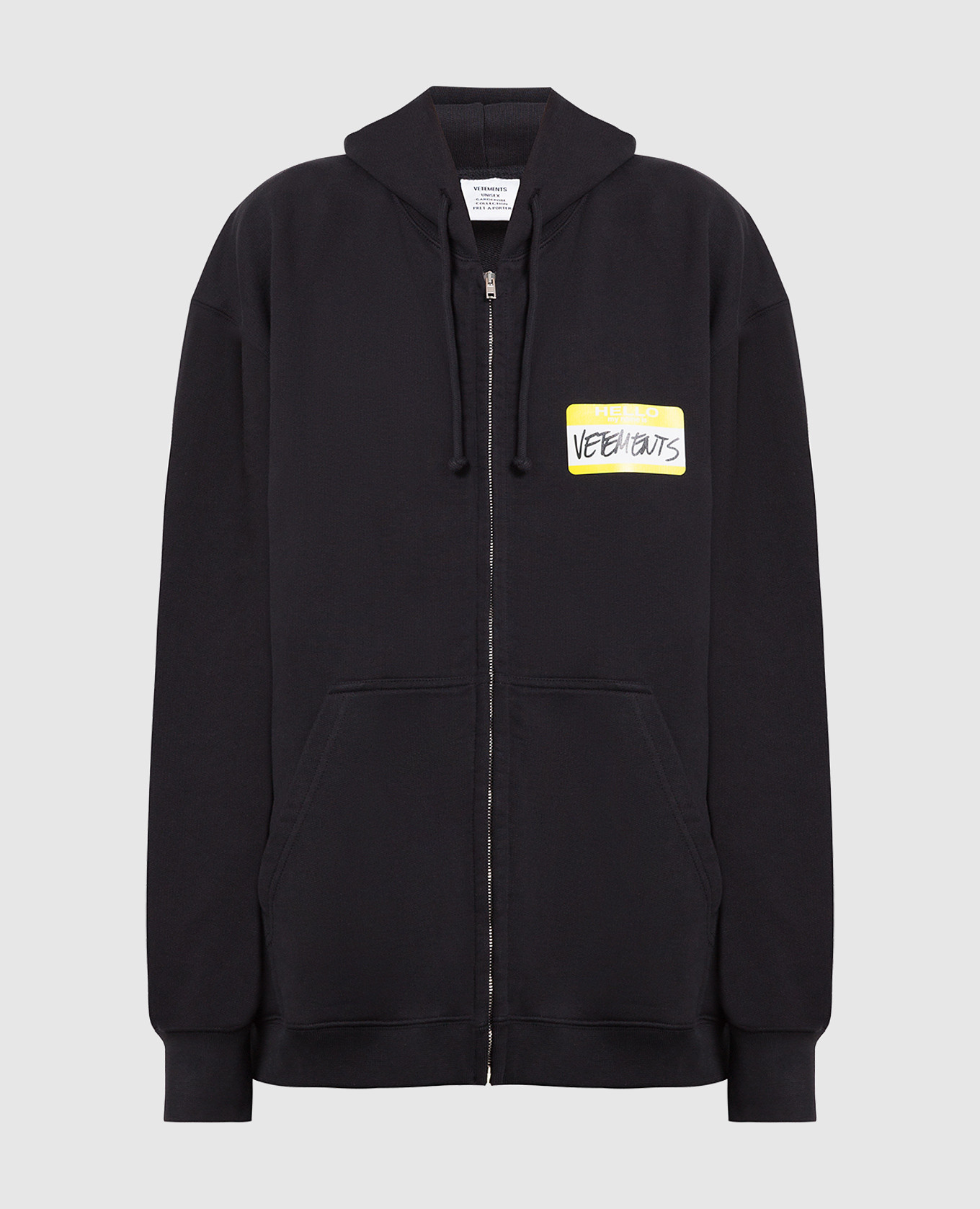 

Черное худи с принтом логотипа, Черный, Худи