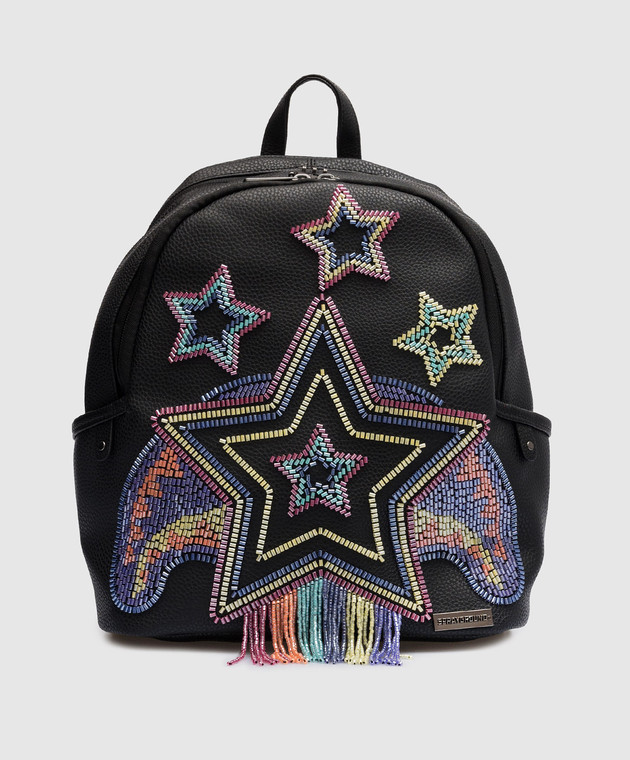 Sprayground - Дитячий чорний рюкзак STAR Racer A.I.7 Sandflower