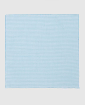Stefano Ricci Дитяча блакитна хустка-паші у смужку YFZ25L1669