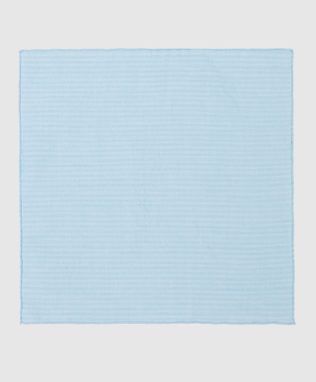 Stefano Ricci Children's blue striped pasha scarf YFZ25L1669