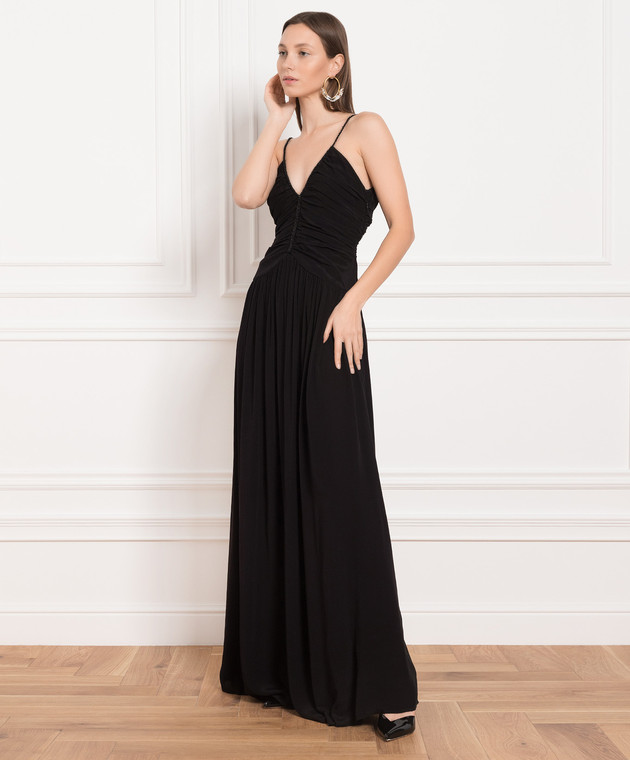 Twinset Black maxi dress with beads 231LB2PAA изображение 2
