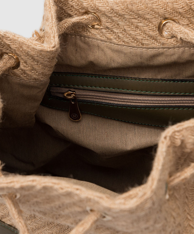 Moeva Оливкова сумка-кісет Fiorella з візерунком FIORELLA0524 зображення 4