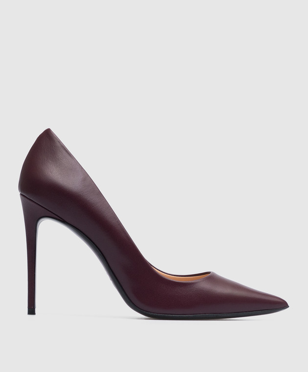 Babe Pay Pls Maroon leather pumps 2011193645