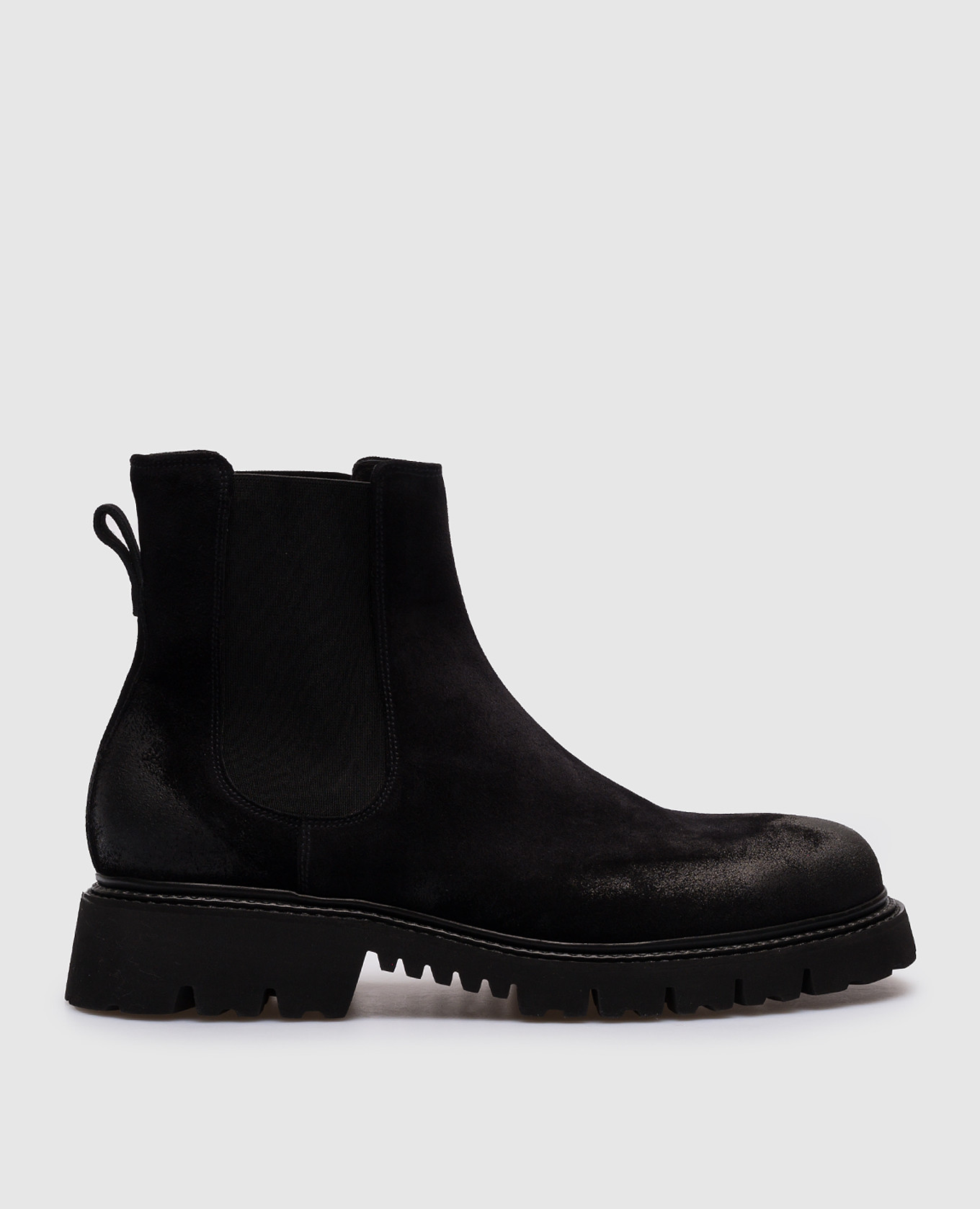 Black Suede Chelsea Boots