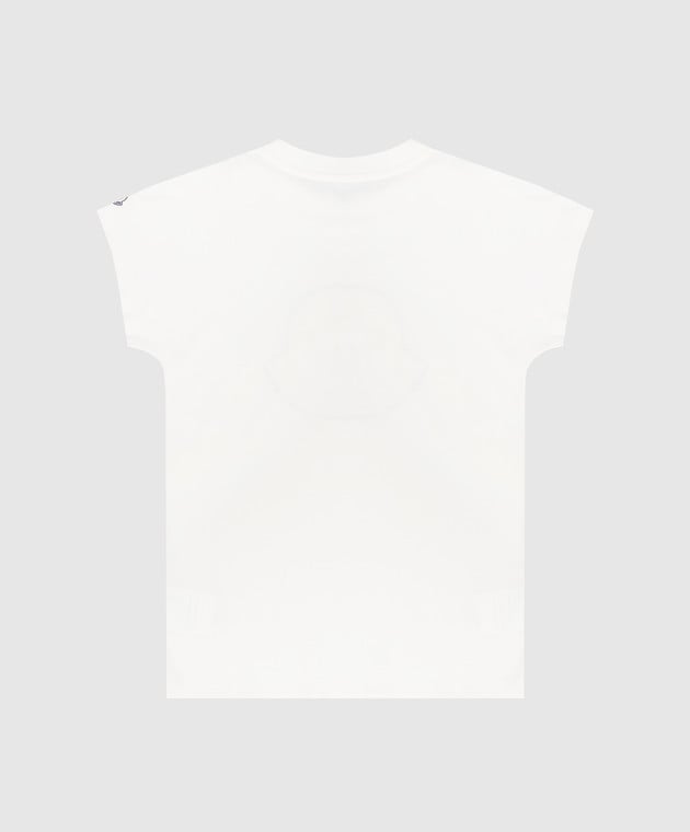 Moncler ENFANT Дитяча футболка з принтом логотипу 8C0001683907810 зображення 2