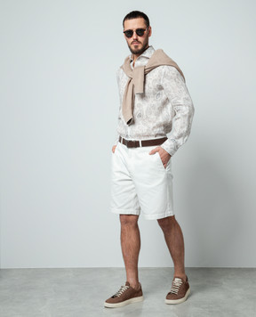 Brunello Cucinelli Шорти білі M252DU0010