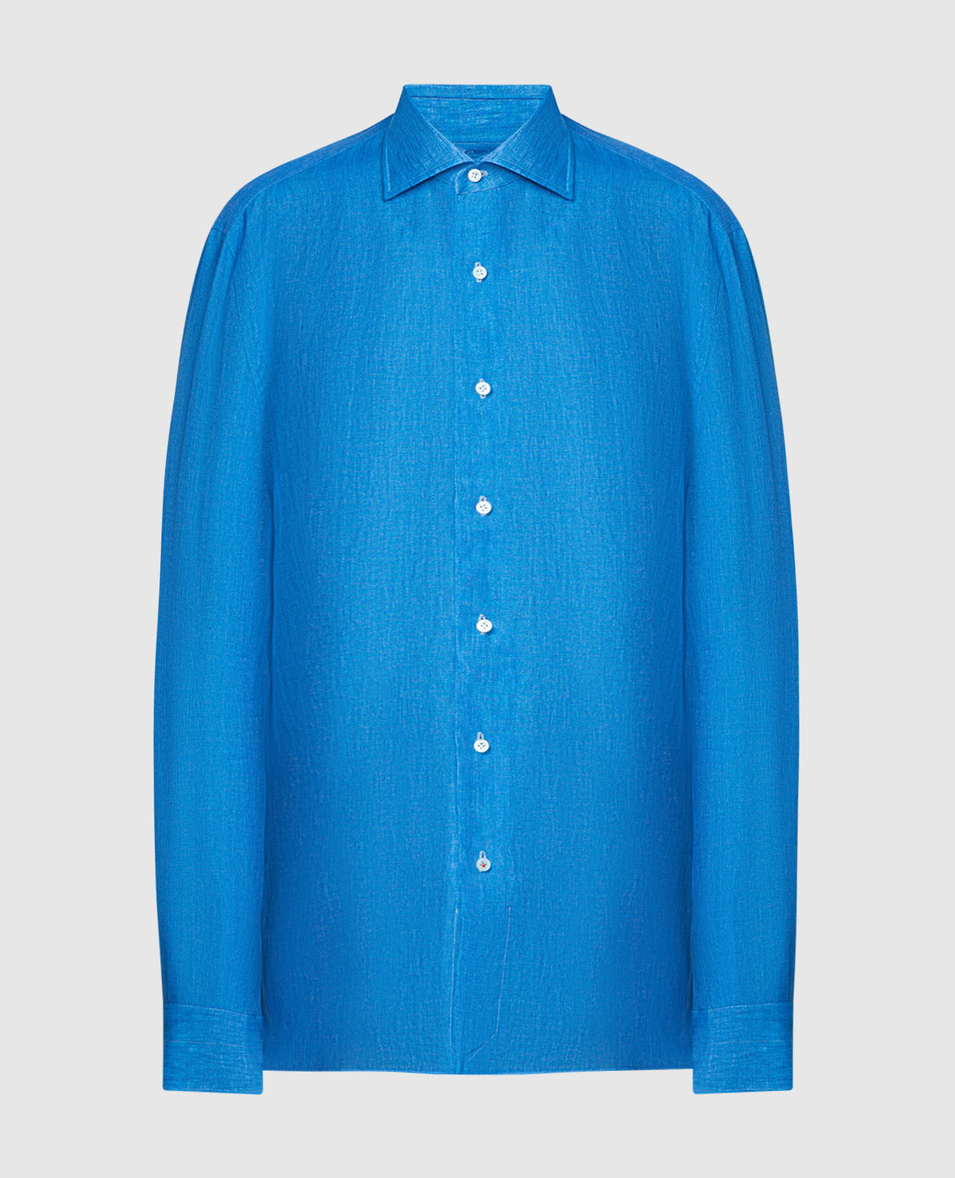 Blue linen shirt