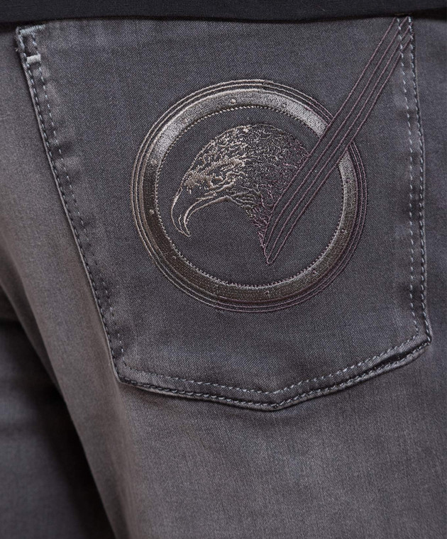 Stefano Ricci Gray logo jeans M8T32S2170TBKGDP image 5