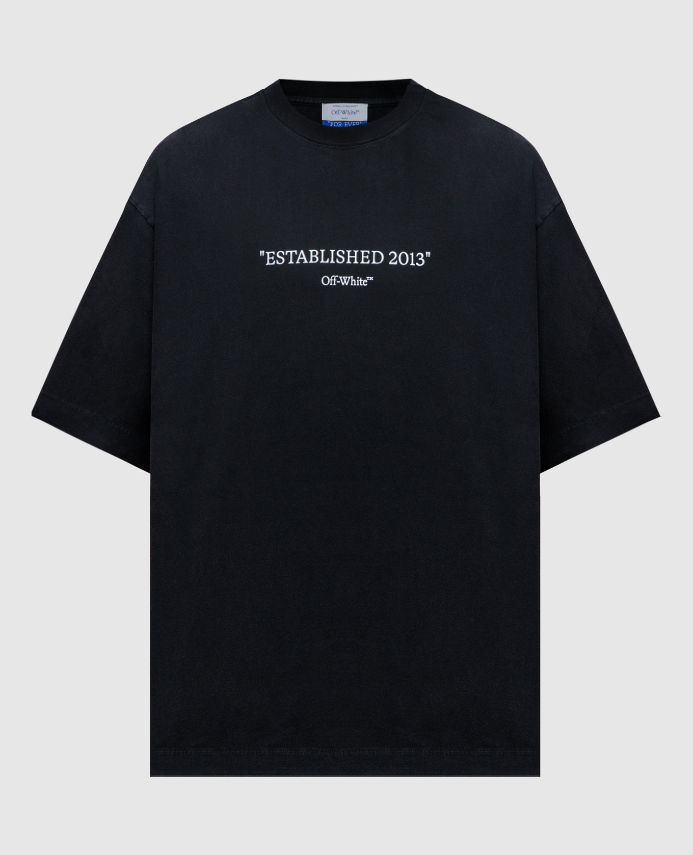 Black t-shirt with a print