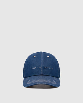 Brunello Cucinelli Синя кепка з логотипом MR6839976