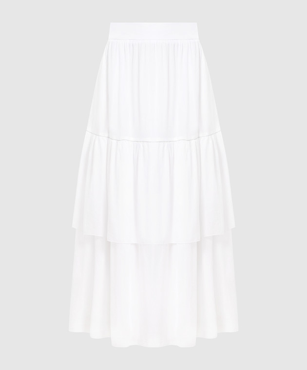 Peserico White skirt with monil chain P05255L100481