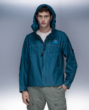 C.P. Company Синя куртка Gore G-type з логотипом MOW031A006366G