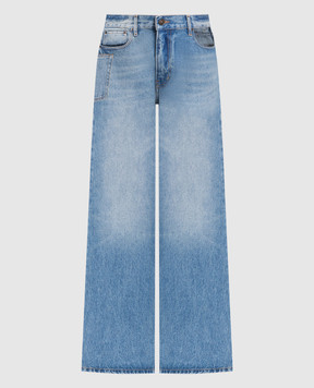 Gauchere Блакитні джинси-бойфренди з ефектом потертості P22333030042