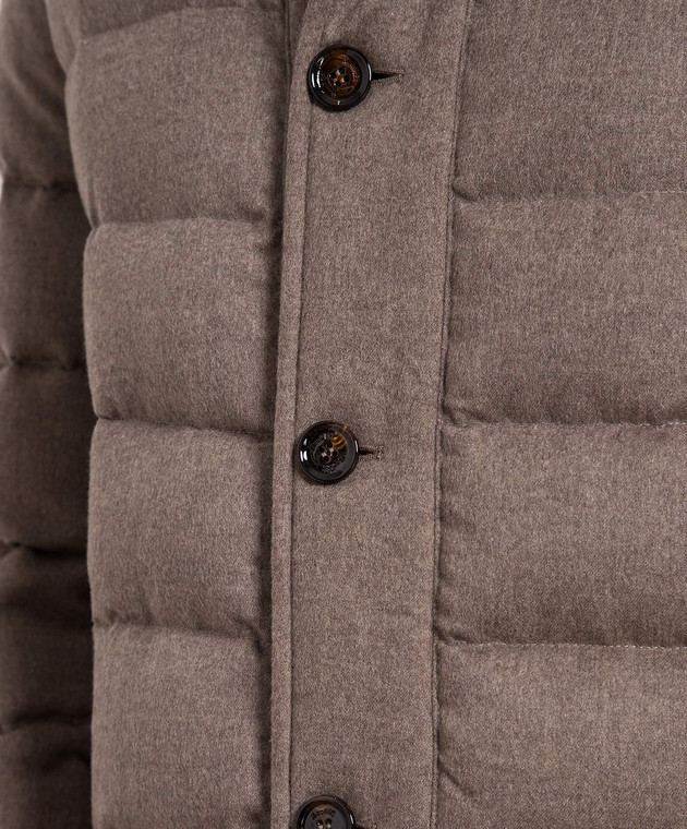 MooRER Brown cashmere down jacket CALEGARIIL image 5