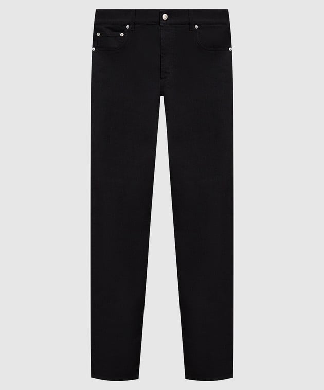 Alexander McQueen Чорні джинси з вишивкою логотип. 683031QTY49