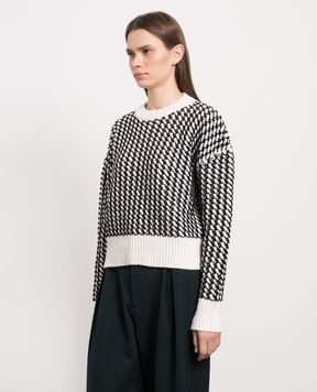 Bottega Veneta Білий светр у візерунок 704595V24Z0