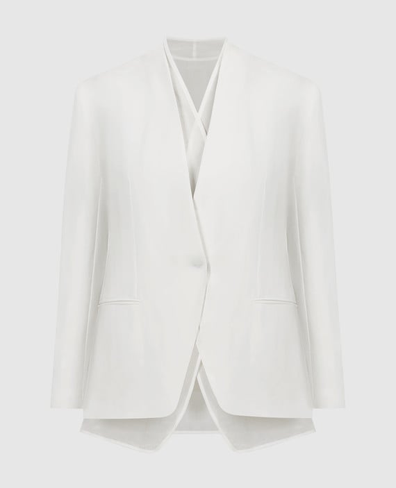 White jacket with removable vest