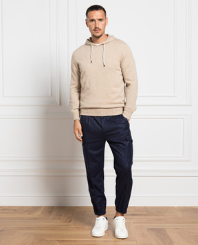 Brunello Cucinelli Сині джогери з вовни ME226H0640