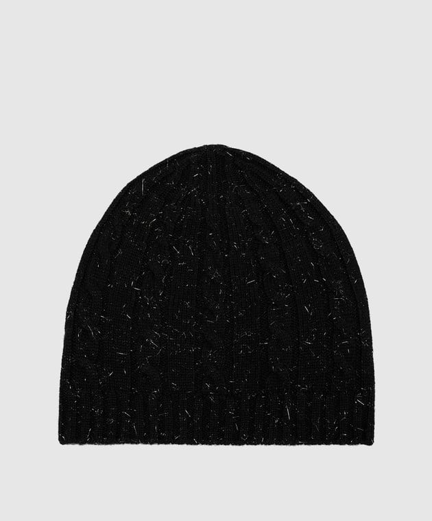 Peserico Black cap with lurex S36149F0709095 image 3