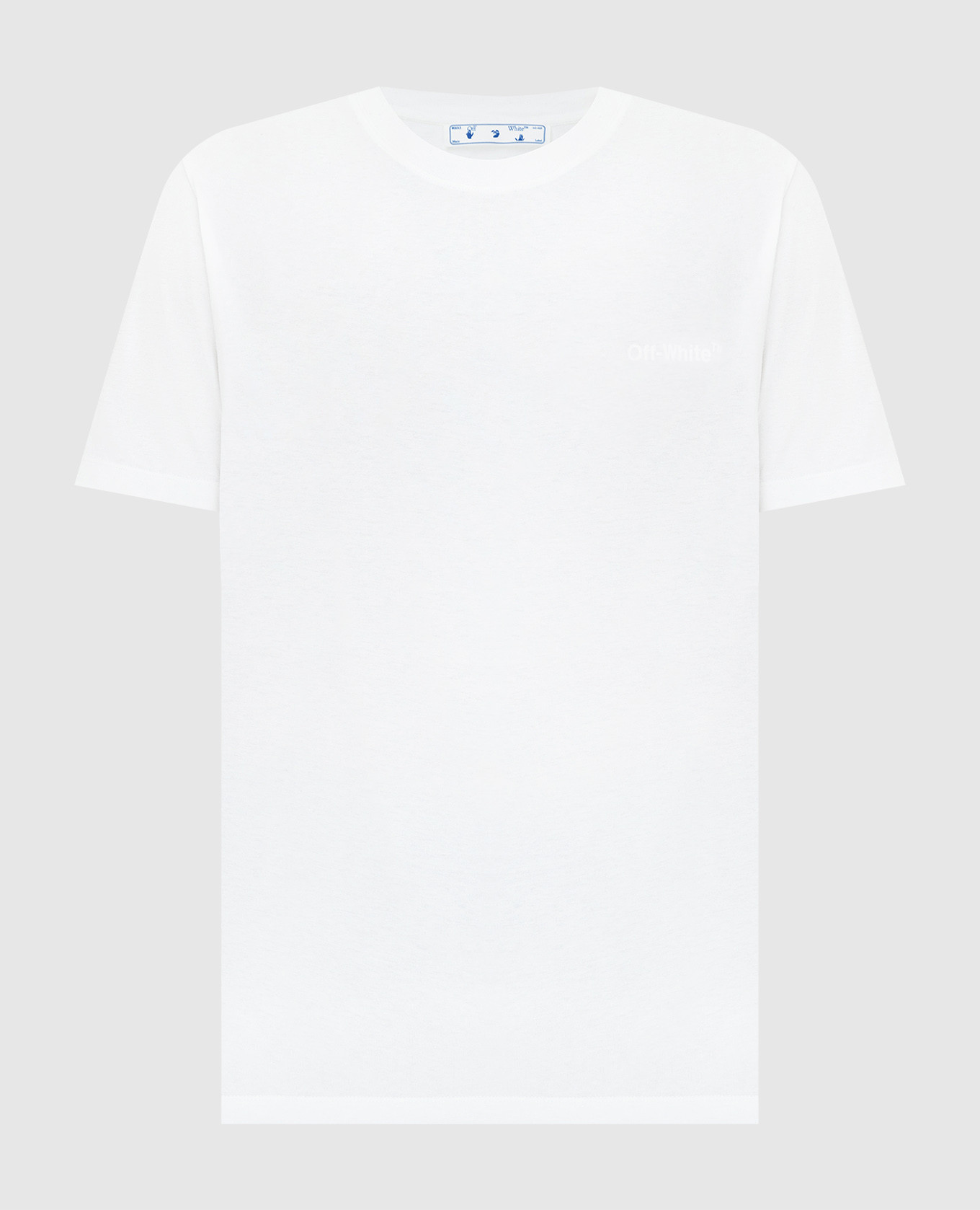 Белая футболка с принтом логотипа