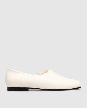CO White leather Glove Flat shoes 0096NAP
