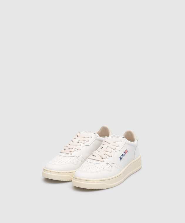 AUTRY White leather sneakers with logo A13IAULWLD10 image 2