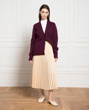 Jil Sander Бежева спідниця-плісе J04MA0003J40014