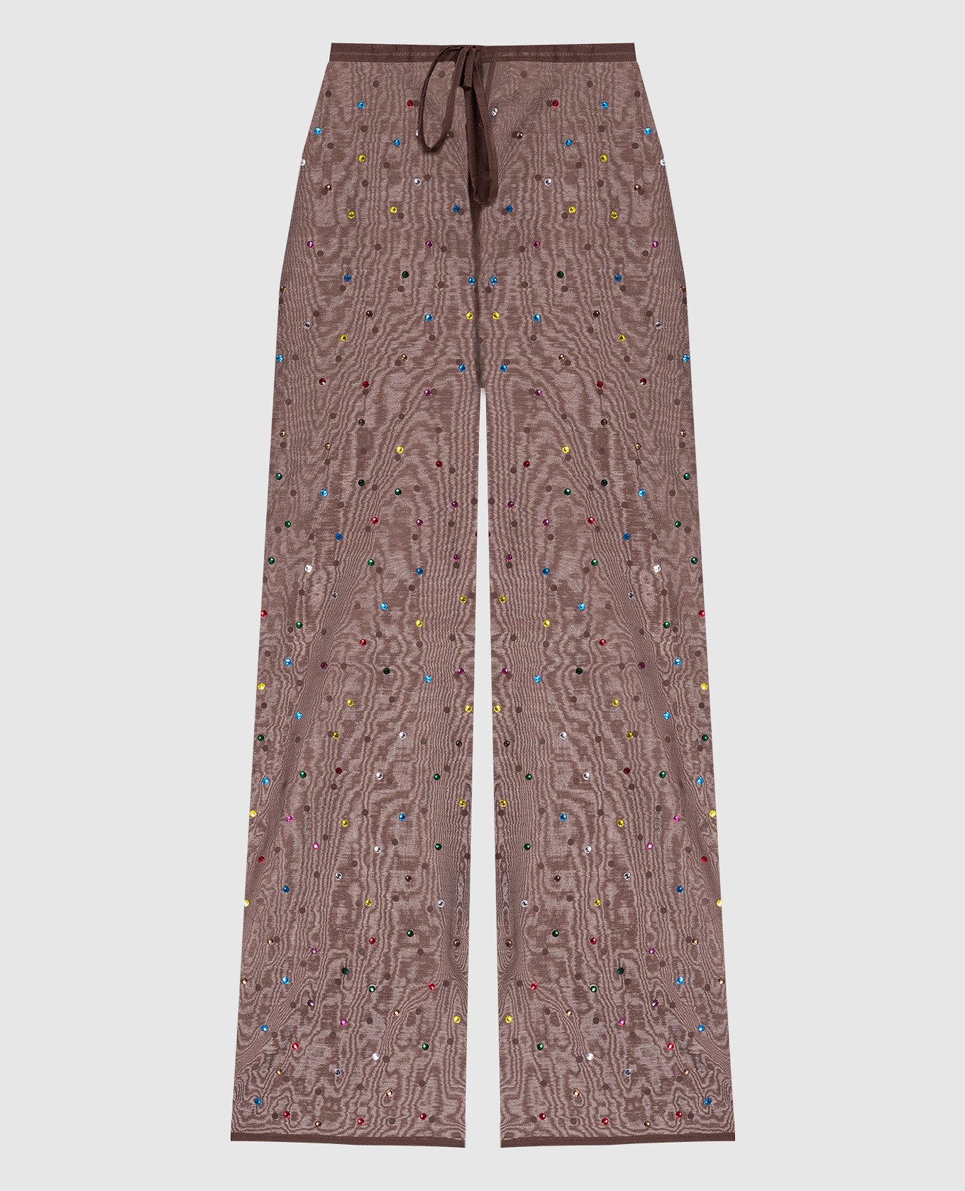 GEM brown pants with crystals