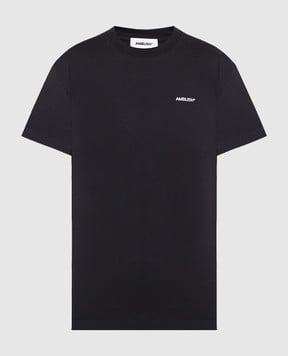 AMBUSH Черная футболка с вышивкой логотипа BMAA035S23JER002