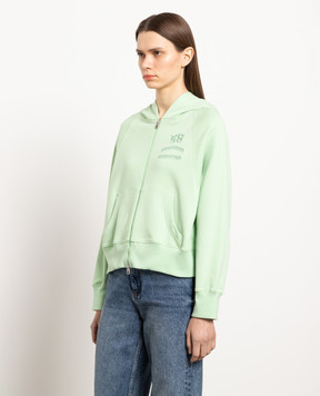 Ermanno Scervino Зелена спортивна кофта з логотипом D425L316LGFVV