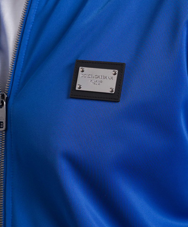 Dolce&Gabbana Blue sports jacket with a logo G9AOYTHU7B0 image 5