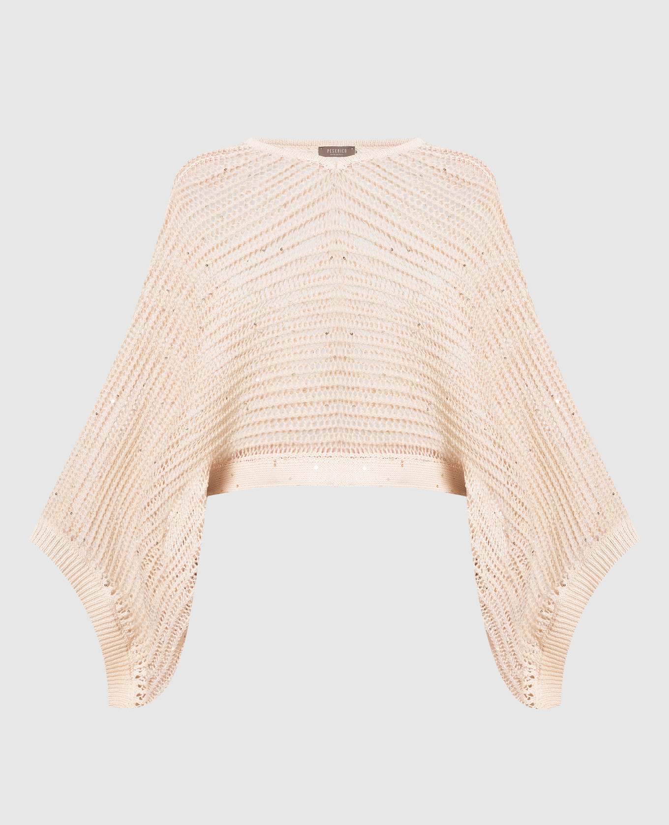 

Бежевый пуловер с пайетками, Пуловеры