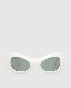 AMBUSH Белые очки Jordee с фактурным логотипом. BERI007F22PLA001