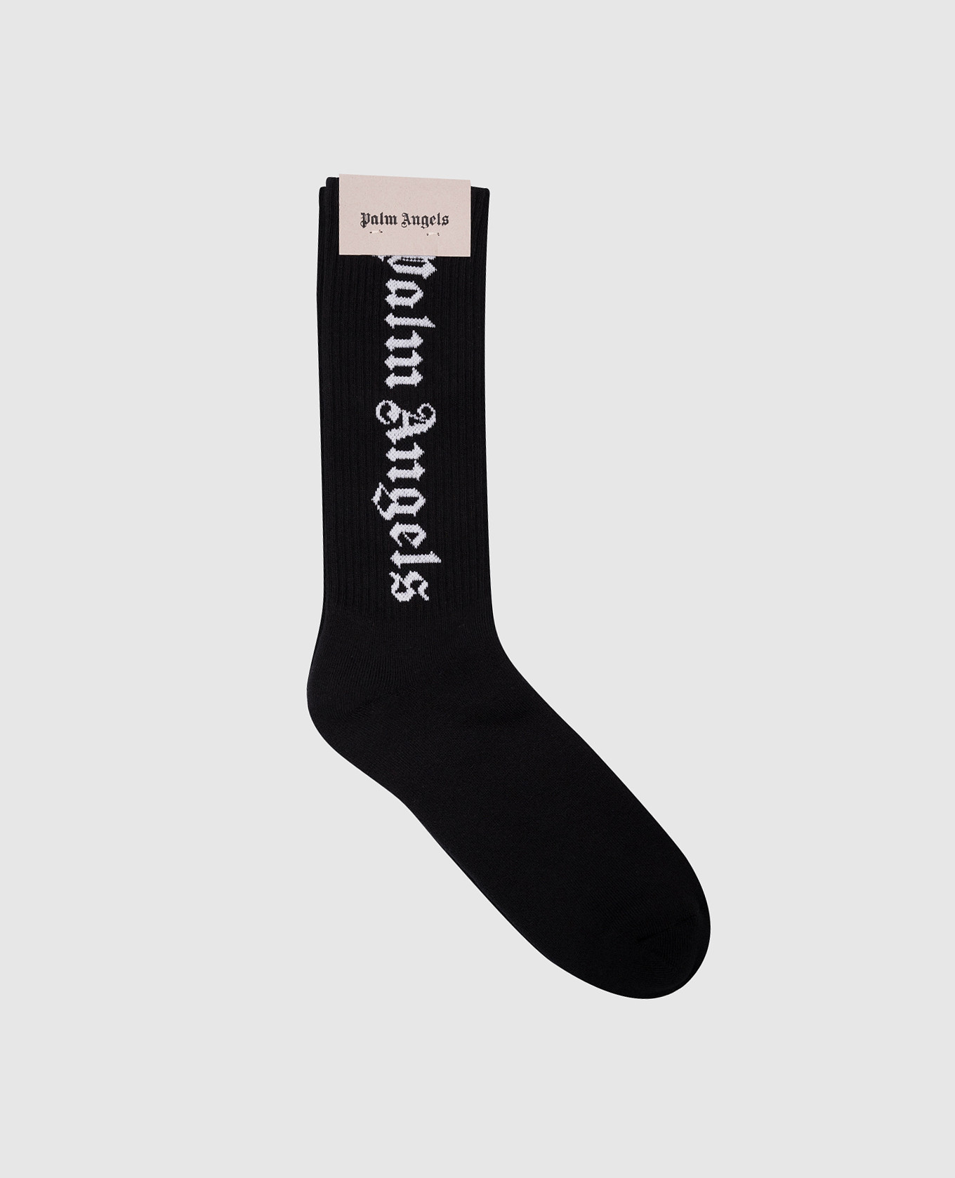 Black socks with logo