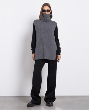 Jil Sander Серый жилет из шерсти J02NC0166J14511