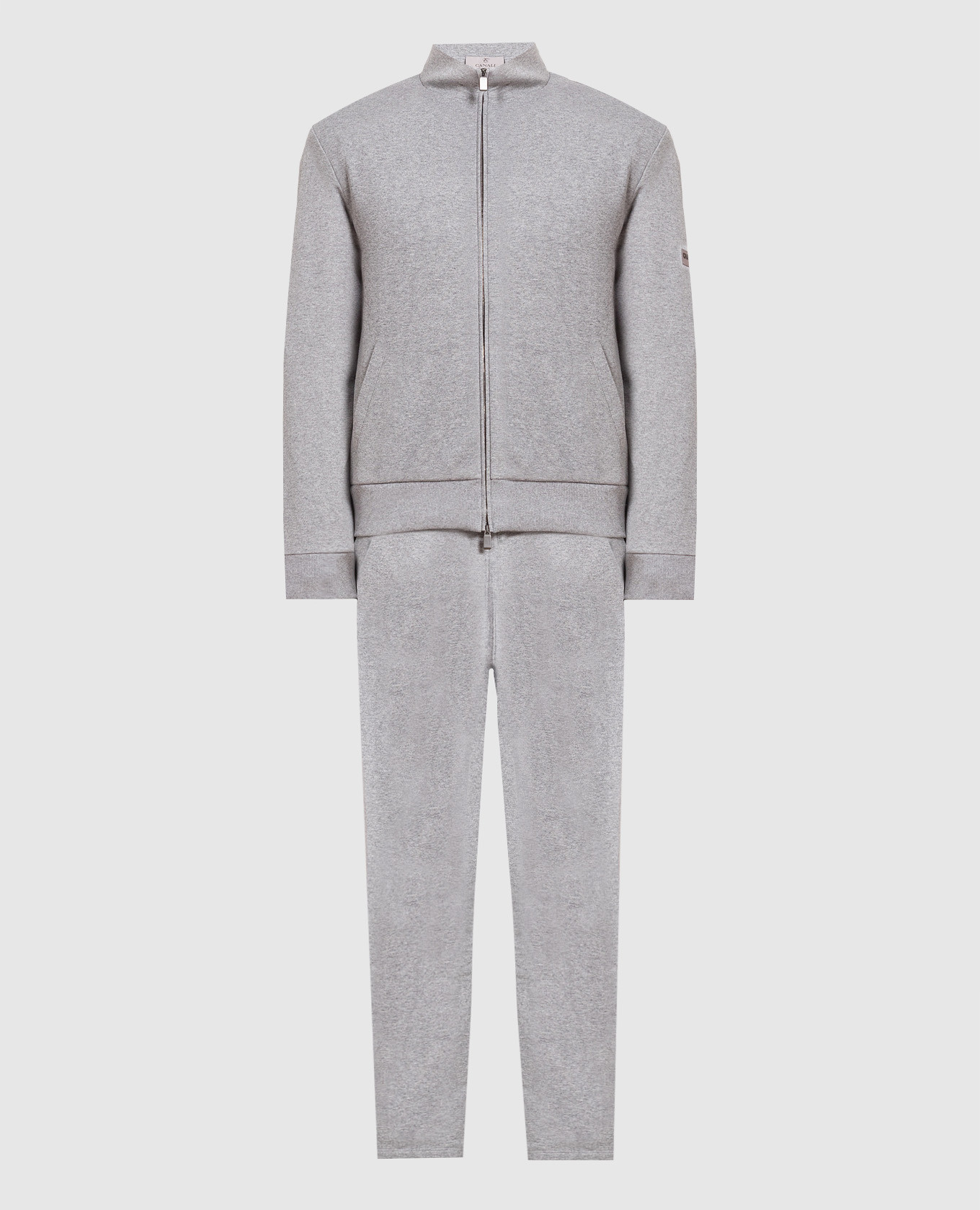 Gray tracksuit with logo