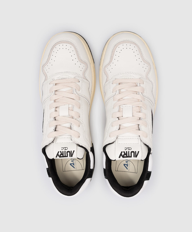 AUTRY White leather sneakers with logo A13IROLMMM04 image 4