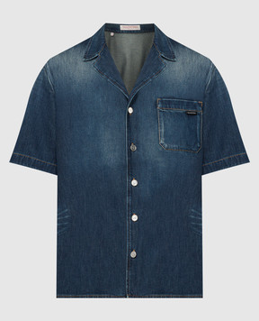 Valentino Синяя джинсовая рубашка 4V3DB02K9W7