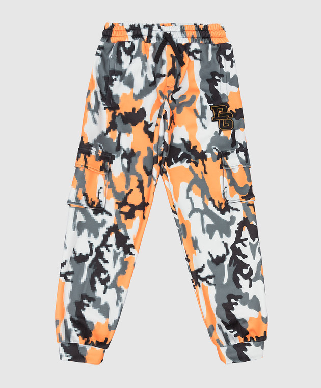 Dolce&Gabbana Children's sweatpants in camouflage print L4JPELG7BUO812