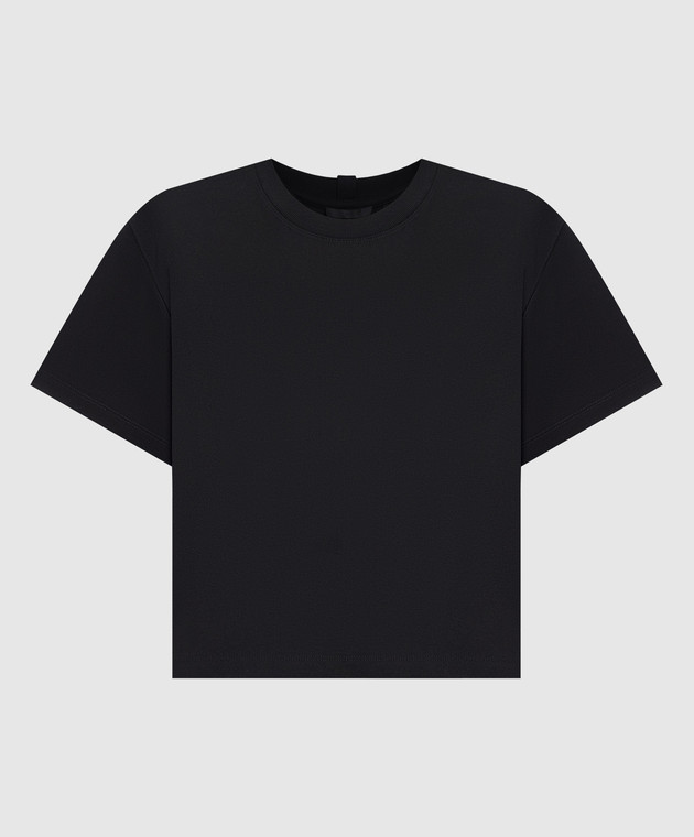 Helmut Lang Black t-shirt with textured logo L10HW508