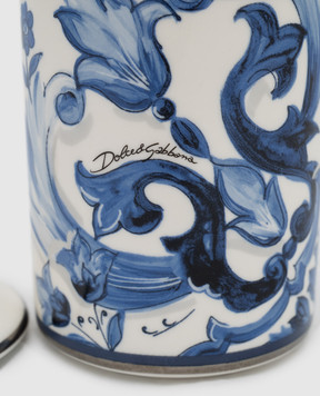 Dolce&Gabbana Ароматизована свічка з ароматом неролі та лимона у порцеляновому свічнику TCC113TCAHZ
