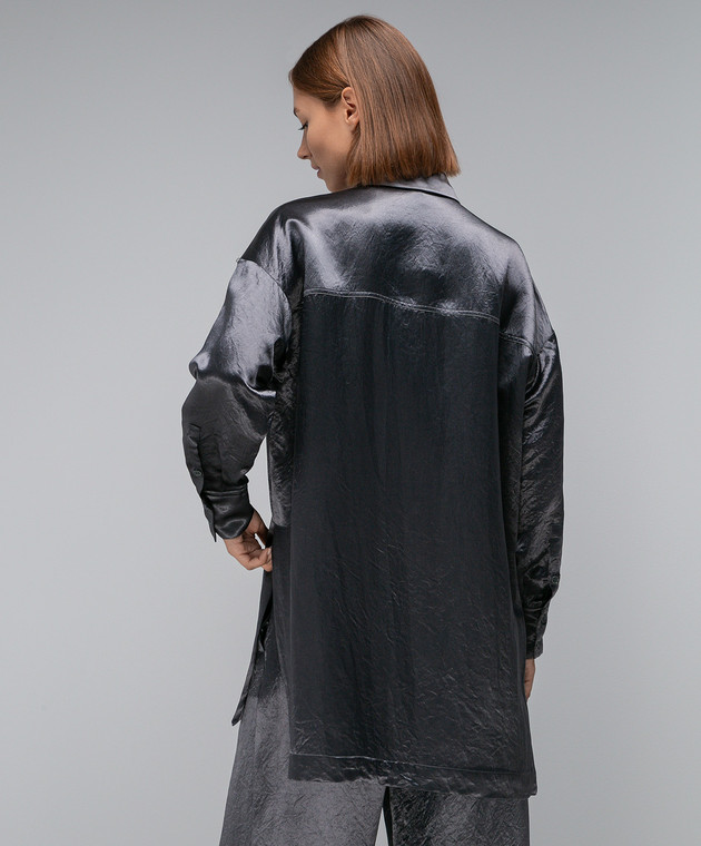 Max Mara Серая блуза Bacio BACIO изображение 4