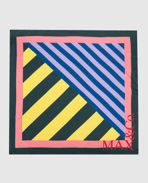 Max & Co A silk scarf with a geometric print BREMA