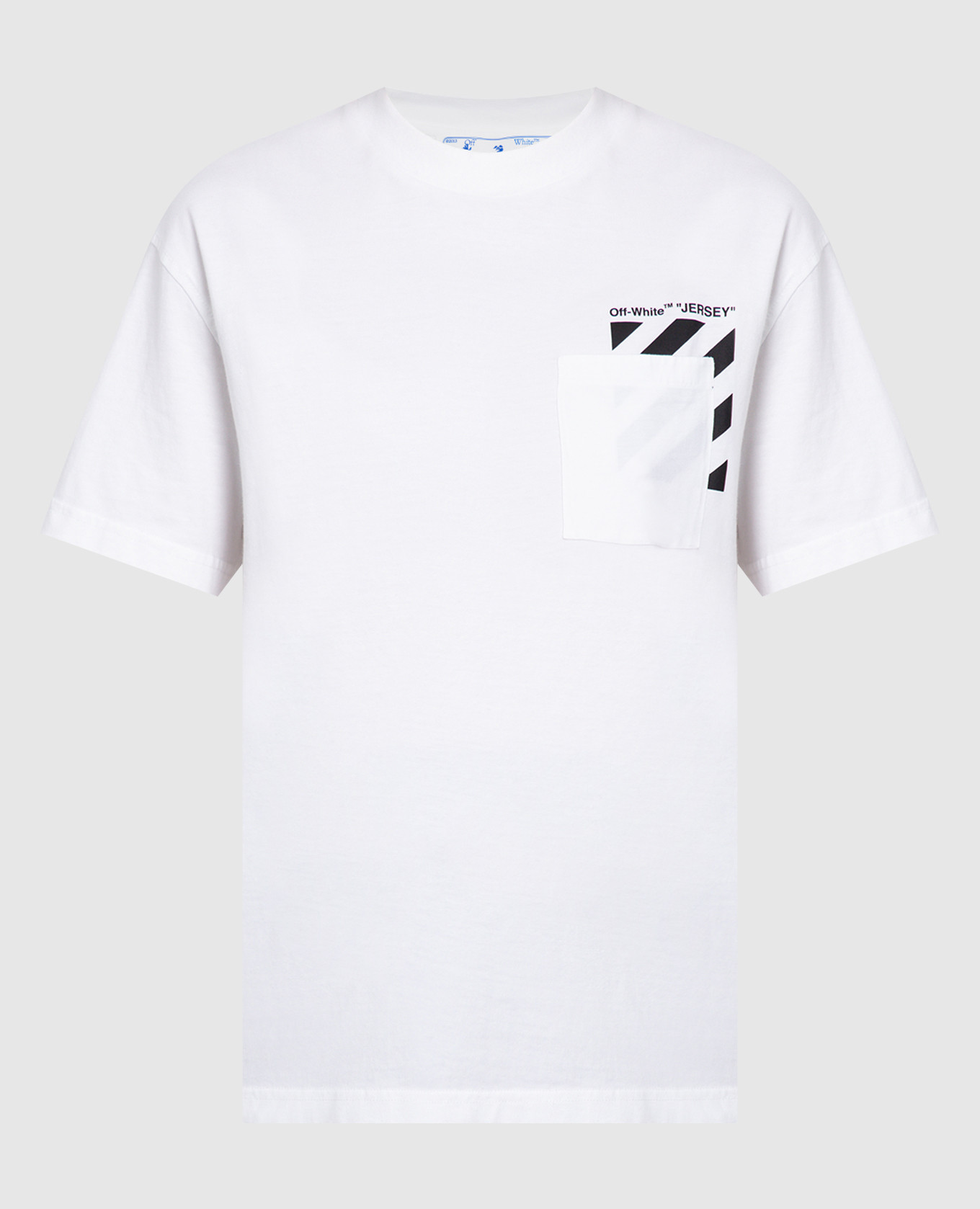 Белая футболка с принтом логотипа