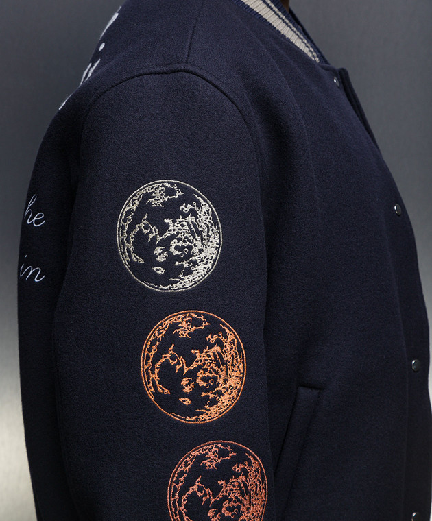 Off-White Men's Moon Phase Varsity Jacket