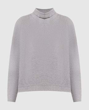 Peserico Сірий светр з люрексом S99059F0709095
