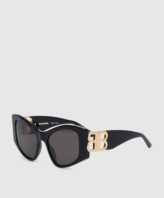 Balenciaga Dynasty logo sunglasses in black 745072T0039 image 3