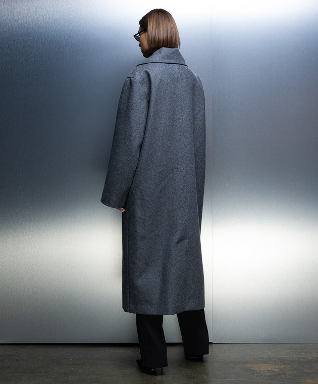 Rohe Gray double-breasted coat 40510003 image 4